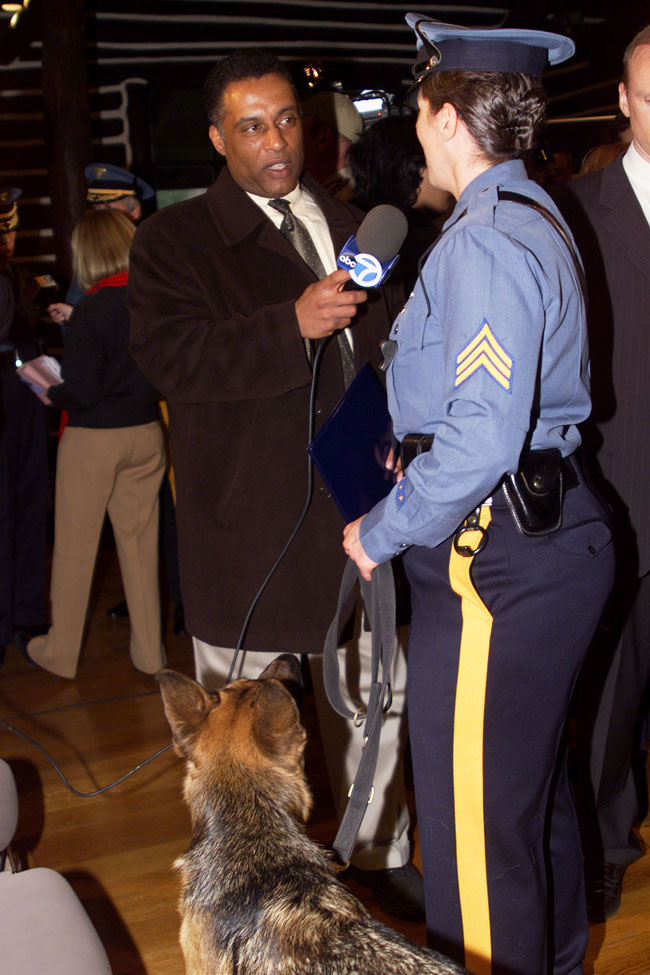 Sgt. Debbie Faiello, Canine Unit with her partner.